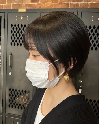 ショート カラー パーマ ヘアアレンジ メンズ キッズ ネイル マツエク・マツパ 久木原 ゆりのヘアスタイル