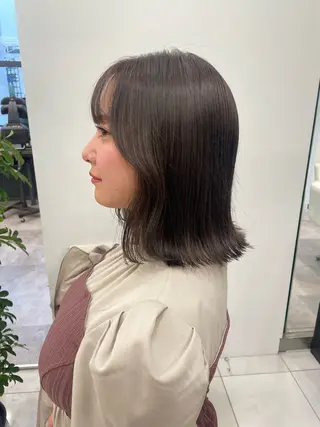 ミディアム カラー 👑満足度1000% 重村 春奈👑のヘアスタイル