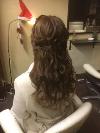 ロング ヘアアレンジ セット&メイク RICK trickのヘアスタイル