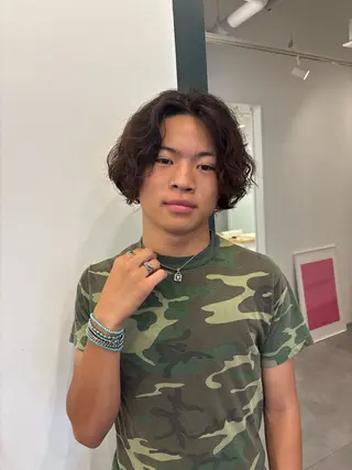 パーマ メンズ ハードパーマ Rico💜のヘアスタイル