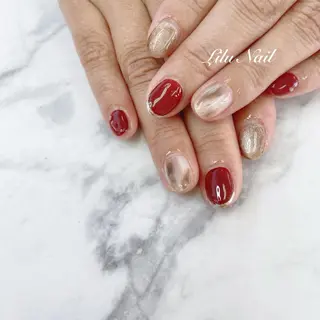 ネイル モチの良さ◉ フィルインネイル♡のネイルデザイン