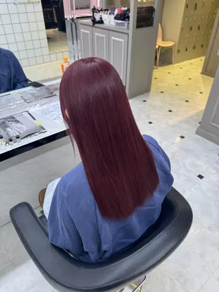 セミロング カラー ヘアアレンジ 🥀レイヤー×ハイト ーントレンドヘア🥀のヘアスタイル