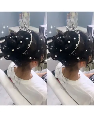 ロング 岡本 葵朱花のヘアスタイル