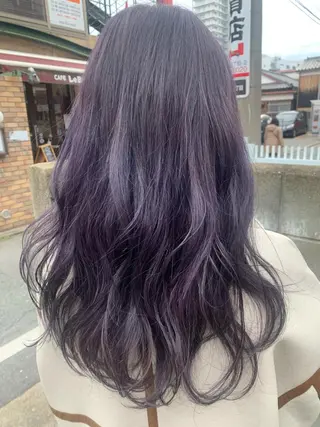 ロング カラー hubhair レイヤー/透明感のヘアスタイル