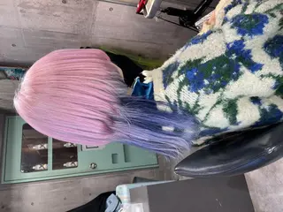 カラー ブリーチ/ウルフ特化 渋谷カルチャー交差点のヘアスタイル