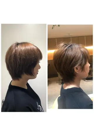 ショート 中尾 文哉のヘアスタイル