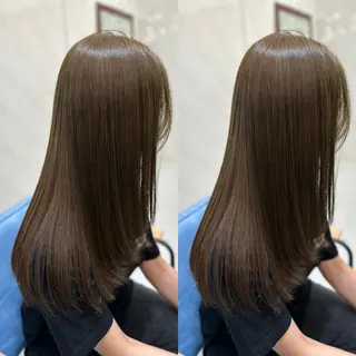 ロング カラー 髪質改善🩵縮毛矯正 代々木/木下のヘアスタイル