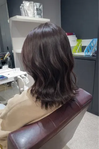ミディアム 盛れる韓国ヘア / カワラギアユミのヘアスタイル