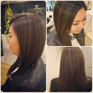 ロング カラー ヘアアレンジ spa hair ark 富井直美のヘアスタイル