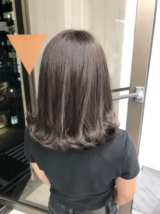 ミディアム カラー パーマ ヘアアレンジ メンズ キッズ ネイル マツエク・マツパ 上品＆韓国風 🥀海心🥀のヘアスタイル