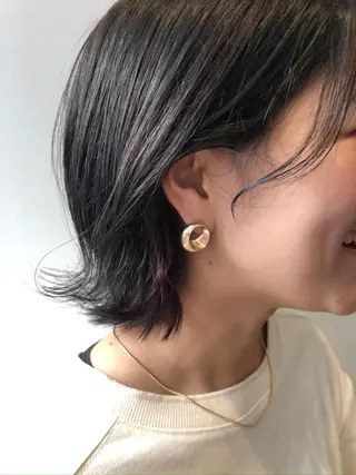 ショート やまさきえりこ ニュアンスパーマのヘアスタイル