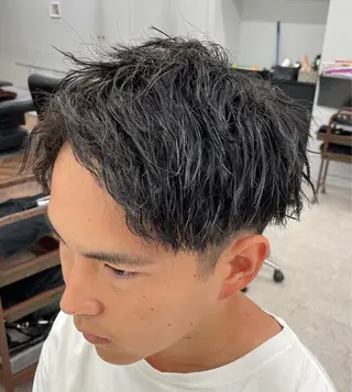 パーマ メンズ 京都河原町 メンズパーマ助川龍哉のヘアスタイル