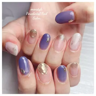 ミディアム ネイル 🐾enen style 🐾のネイルデザイン