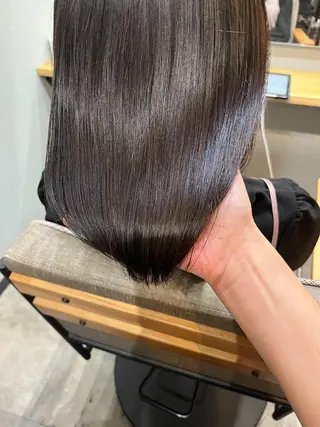 セミロング カラー パーマ ヘアアレンジ メンズ キッズ ネイル マツエク・マツパ 久木原 ゆりのヘアスタイル