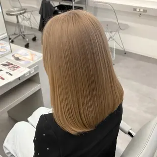 セミロング カラー 🍀透明感ナチュラル カラー🍀じゅんのヘアスタイル