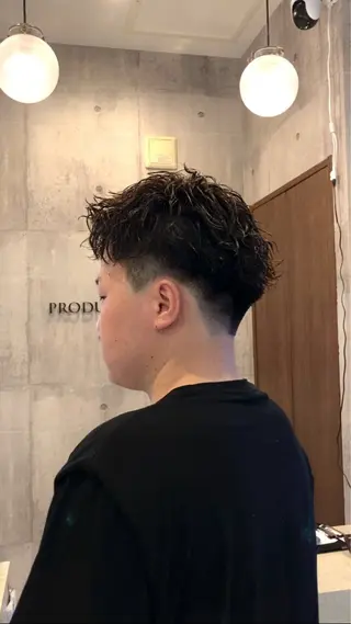ショート パーマ メンズ ハマノ ミユのヘアスタイル