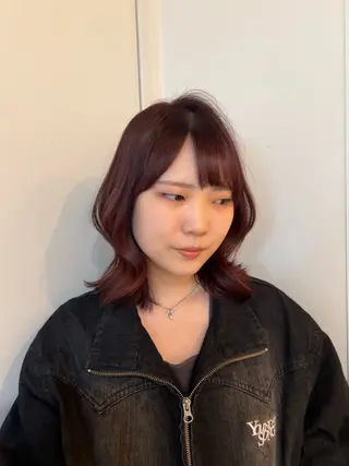 ミディアム カラー 透明感カラー/ 艶髪🤍mikuのヘアスタイル