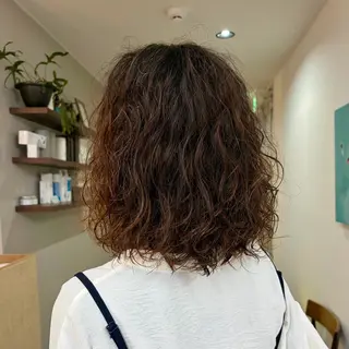 ミディアム カット&パーマ強化中 ♡原亜希子のヘアスタイル