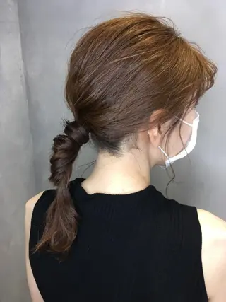 セミロング ヘアアレンジ 伊藤 いほみのマツエク・マツパデザイン