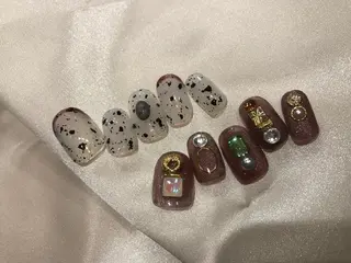 ネイル パラあり！フィルイン 美フォルムのネイルデザイン