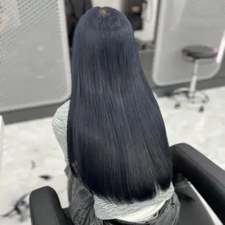 ロング カット💜モデル募集 アカデミー札幌のヘアスタイル
