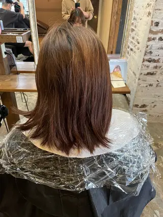 セミロング 水谷 竜也のヘアスタイル