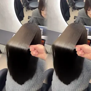 ロング カラー ヘアアレンジ 新宿 /髪質改善/ レイヤー/ヒュウガのヘアスタイル