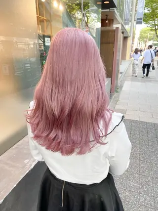ロング カラー ボブ/レイヤーカット 縮毛矯正/コウキ新宿のヘアスタイル