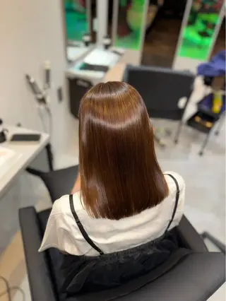 ミディアム 藤田 准のヘアスタイル