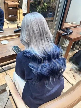 セミロング 優梨💞 /透明感カラーのヘアスタイル