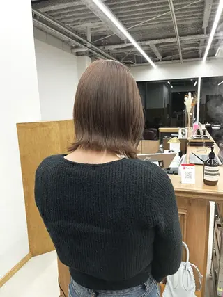 ショート カラー ヘアアレンジ ena/ブリーチなし 透明感・レイヤー🎀のヘアスタイル
