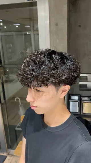 ショート パーマ メンズ fifth/メンズ/ シャドウパーマ/せなのヘアスタイル