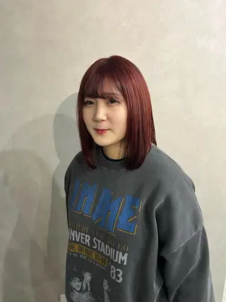 ミディアム カラー あ あのヘアスタイル