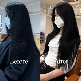 ロング カラー シールエクステ特化 ハイトーン、NANAのヘアスタイル