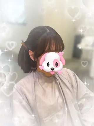 ショート 💖韓国カラー エクステmikotoのヘアスタイル