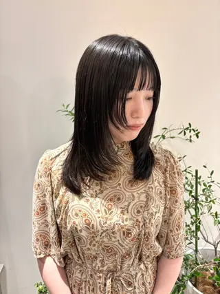 ミディアム カラー 透明感カラー/ レイヤーkotonoのヘアスタイル