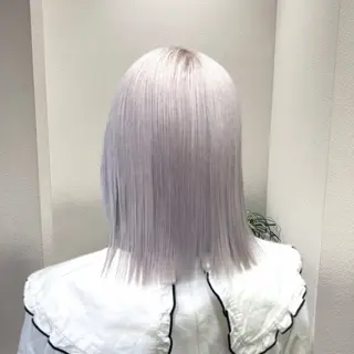 ミディアム カラー ✨ブリーチ支持No1 複雑履歴修正/舘岡のヘアスタイル