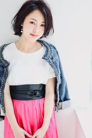 ミディアム パーマ 🍀日比野 哲二のヘアスタイル