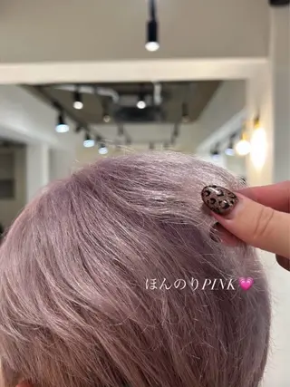 ショート カラー ヘアアレンジ 梅木李奈🍒府中/ レイヤー透明感カラーのヘアスタイル