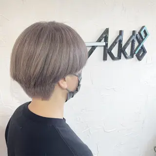 ショート カラー ヘアアレンジ Add9 柳田健登のヘアスタイル