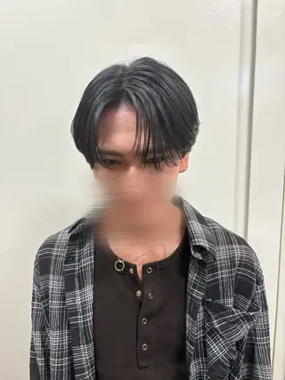 ショート パーマ メンズ 韓国メンズヘア/ 毛流れヘア　須田龍世のヘアスタイル