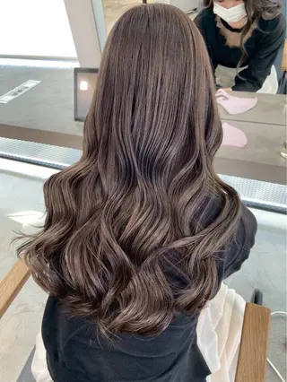 ロング カラー 美髪矯正🍀 似合わせカット渡邊のヘアスタイル