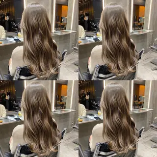 セミロング カラー 透明感カラー🌿 グレージュ🐺陽介のヘアスタイル