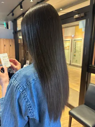 ロング カラー 🎀ワンレンボブ🎀 ワンカラー　あゆみのヘアスタイル