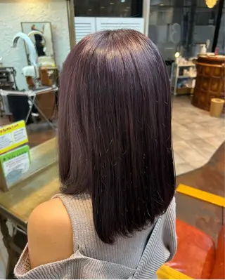 セミロング こばやし あこのヘアスタイル