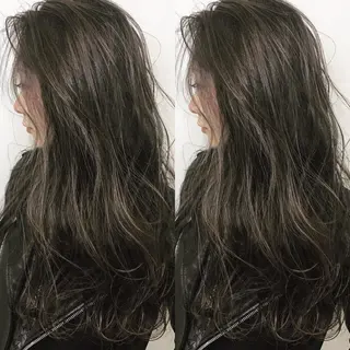 セミロング カラー パーマ 髪質改善 Daisukiのヘアスタイル
