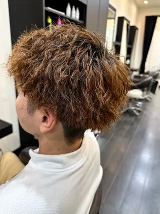 パーマ ナチュラルヘア 神田一瑳のヘアスタイル