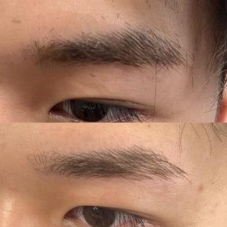アイブロウ メンズ／韓国風パーマ 💎⚡️渋谷のヘアスタイル