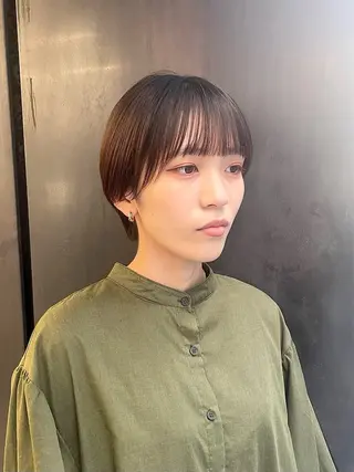 ショート カラー ブリーチ&髪質改善 TAIGAのヘアスタイル