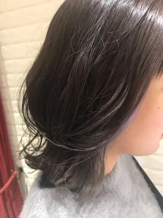 ミディアム カラー パーマ ご新規様限定 透明感カラーKANAのヘアスタイル